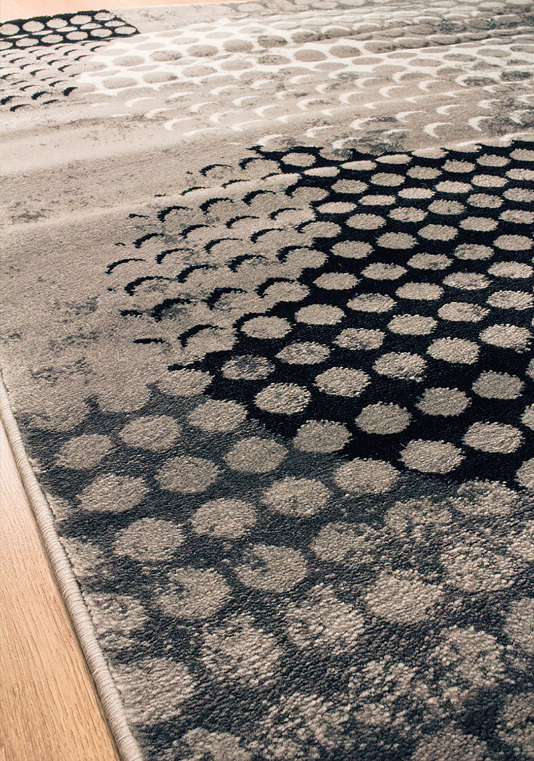 Paladin 7'10" X 10'6" Ink Pad Rug - Grey Black Area Rug