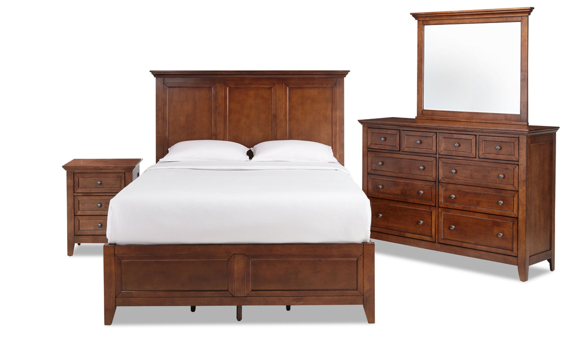 San Mateo 6-Piece Queen Storage Bedroom Package - Tuscan