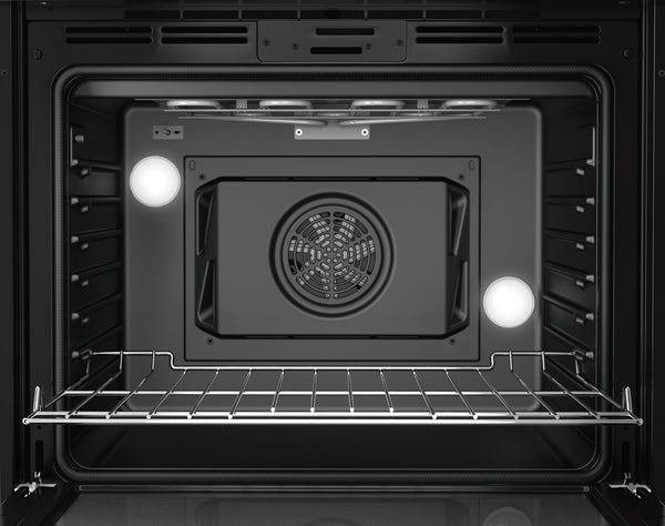 Bosch Black Stainless Steel 800 Series 30-Inch Smart Built-In Single Wall Oven (4.6 Cu.Ft) - HBL8443UC