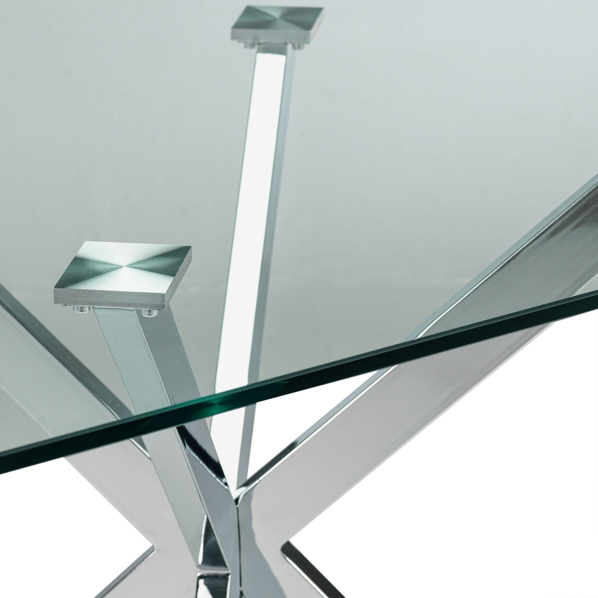 Darron Dining Table - Chrome