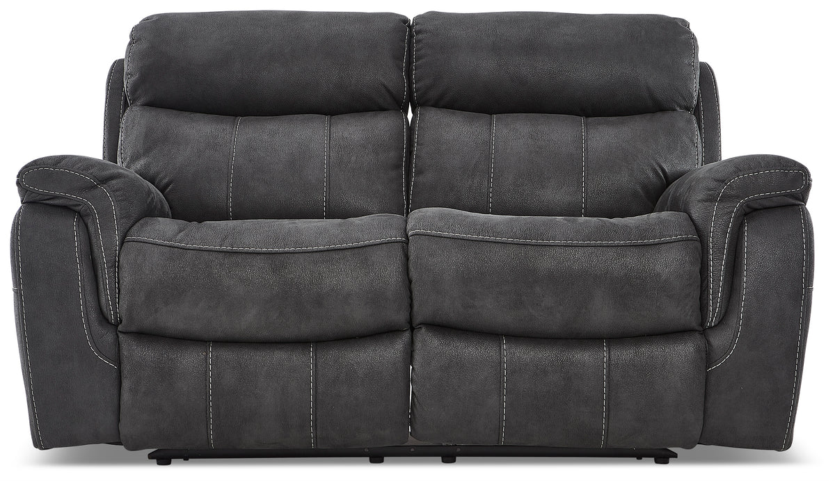 Morrow II Reclining Sofa and Loveseat Set - Grey