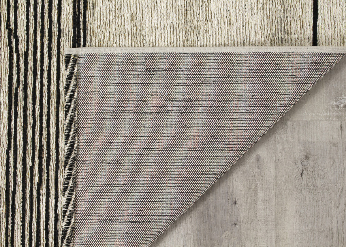Ollie Abstract Pen Drawing Area Rug - 8' X 11' - Grey