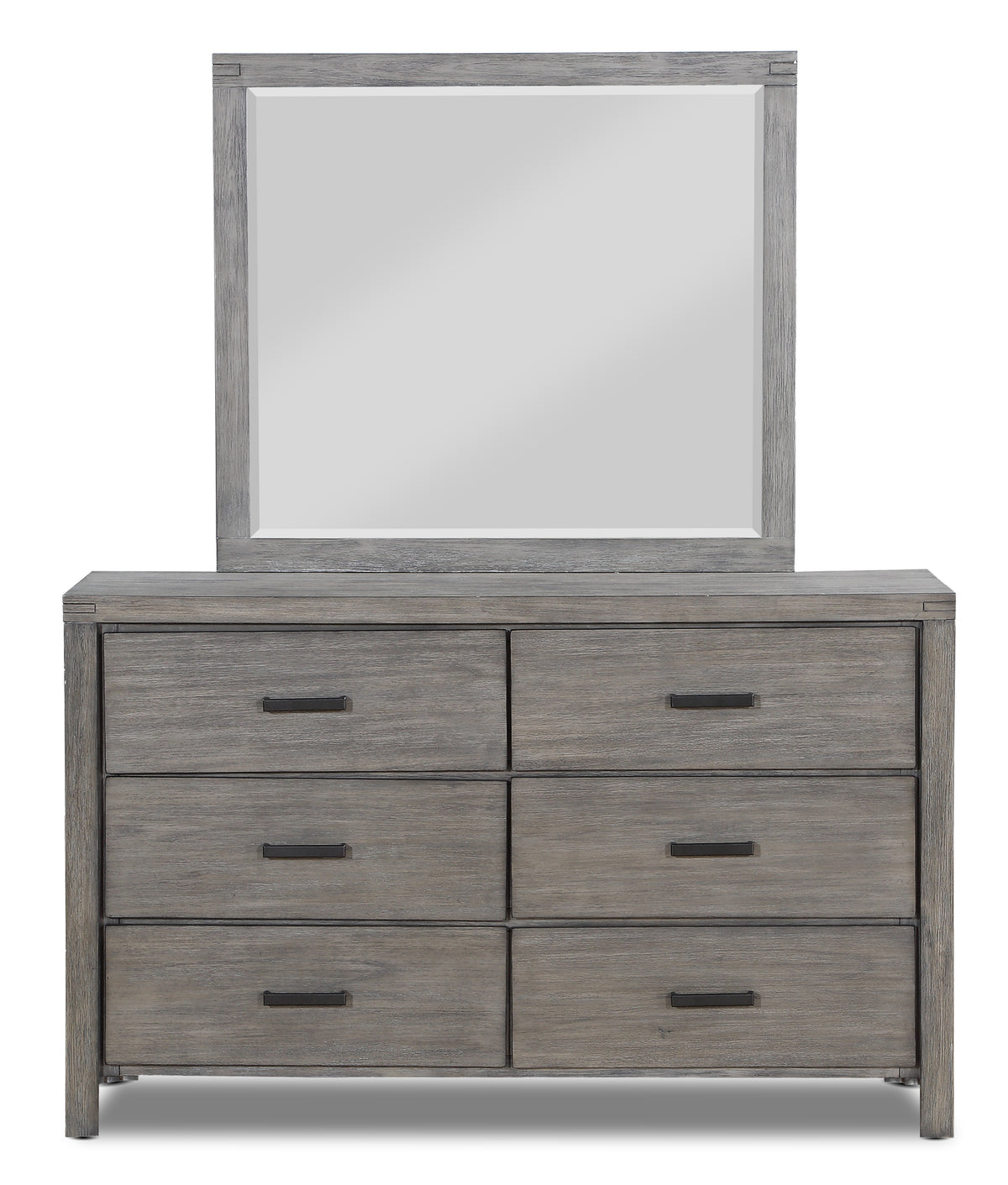 Copeland Mirror - Wire-Brushed Grey