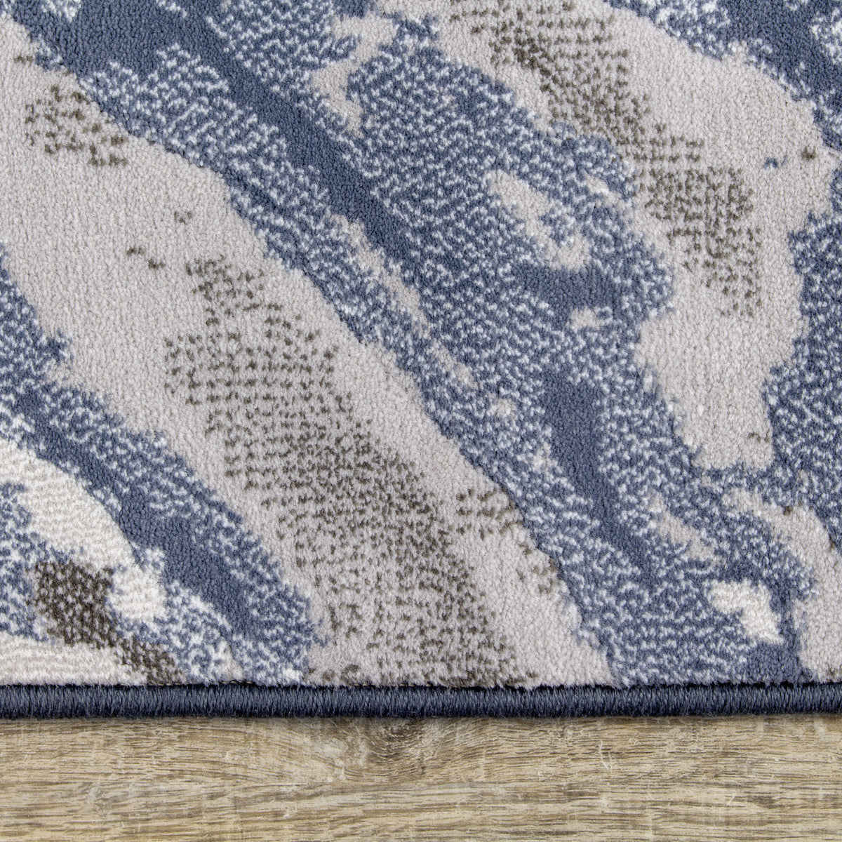 Intrepid Rushing Water Area Rug - 8' X 11' - Blue/Cream