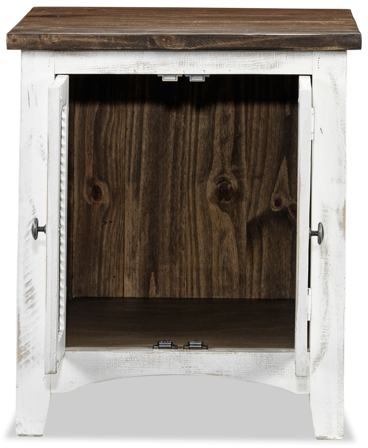Pueblo Coffee Table and Two End Table Set - White