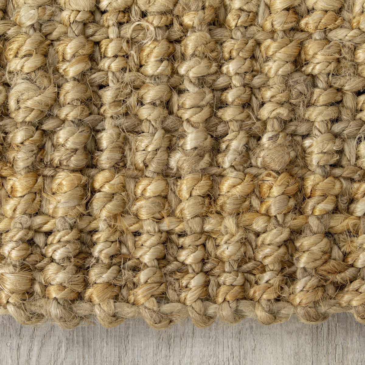 Jute Chunky Boucle Area Rug - 5' X 8' - Beige