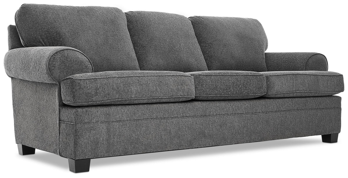 Calliope Sofa and Chair Set - Smoke