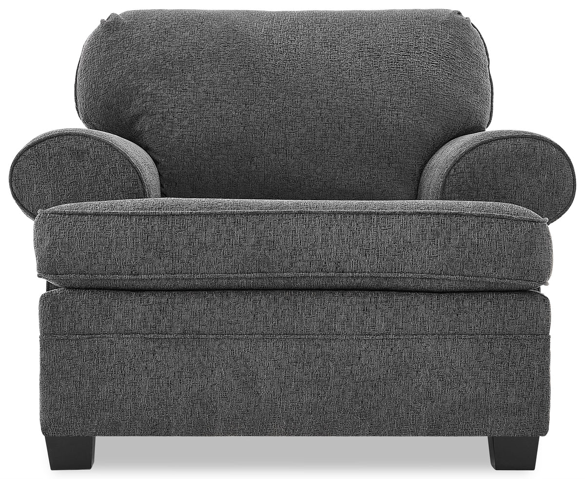Calliope Sofa and Chair Set - Smoke