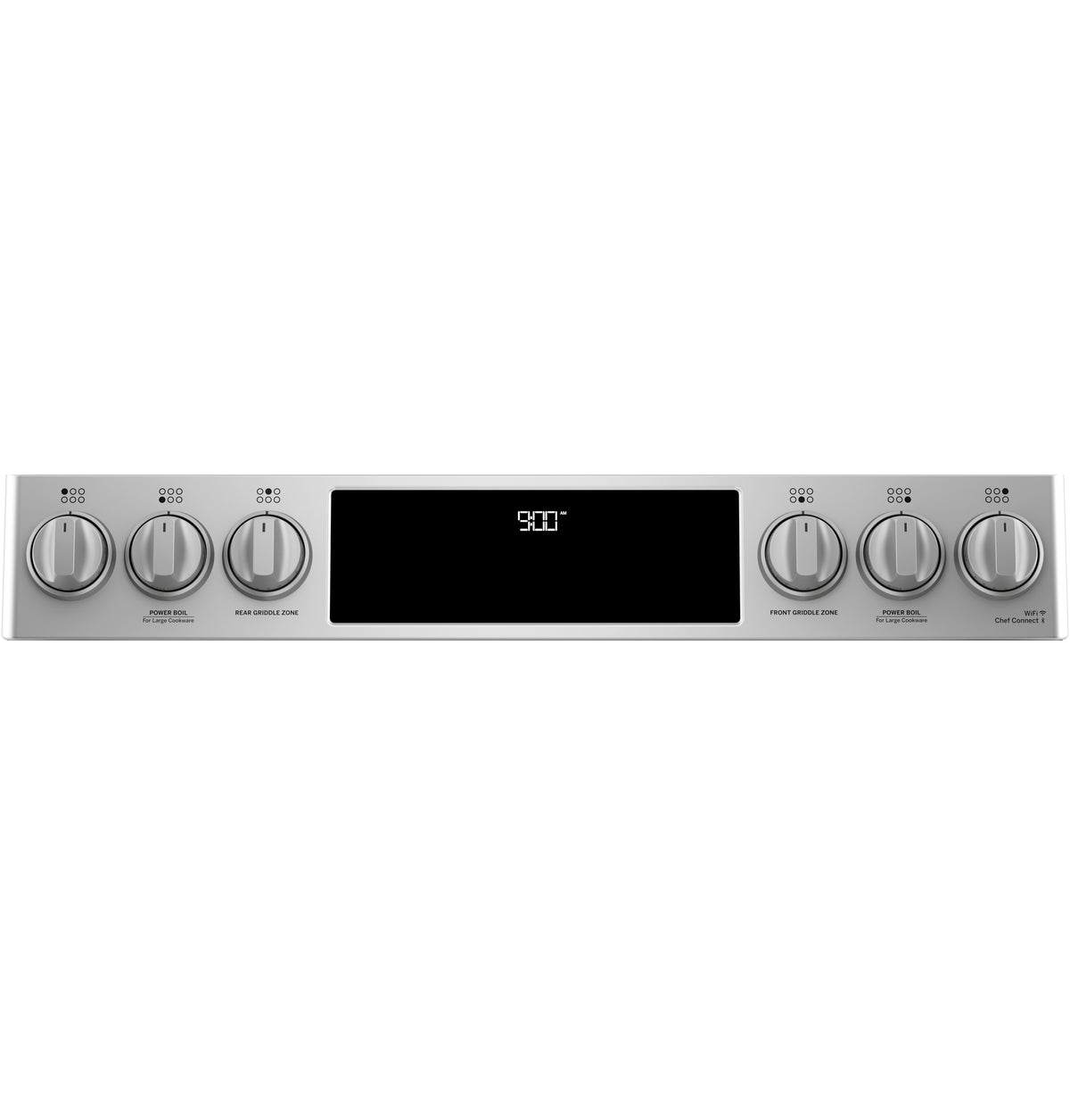 Café™ Stainless Steel 30" Slide-In Front Control Dual-Fuel Convection Range with Air Fry and Warming Drawer (5.7 Cu.Ft) - CC2S900P2MS1
