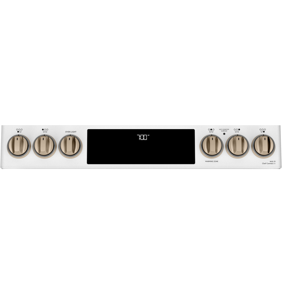 Café™ Matte White 30'' Slide-In Front Control Radiant and Convection Range with Air Fry and Warming Drawer (5.7 Cu.Ft)- CCES700P4MW2