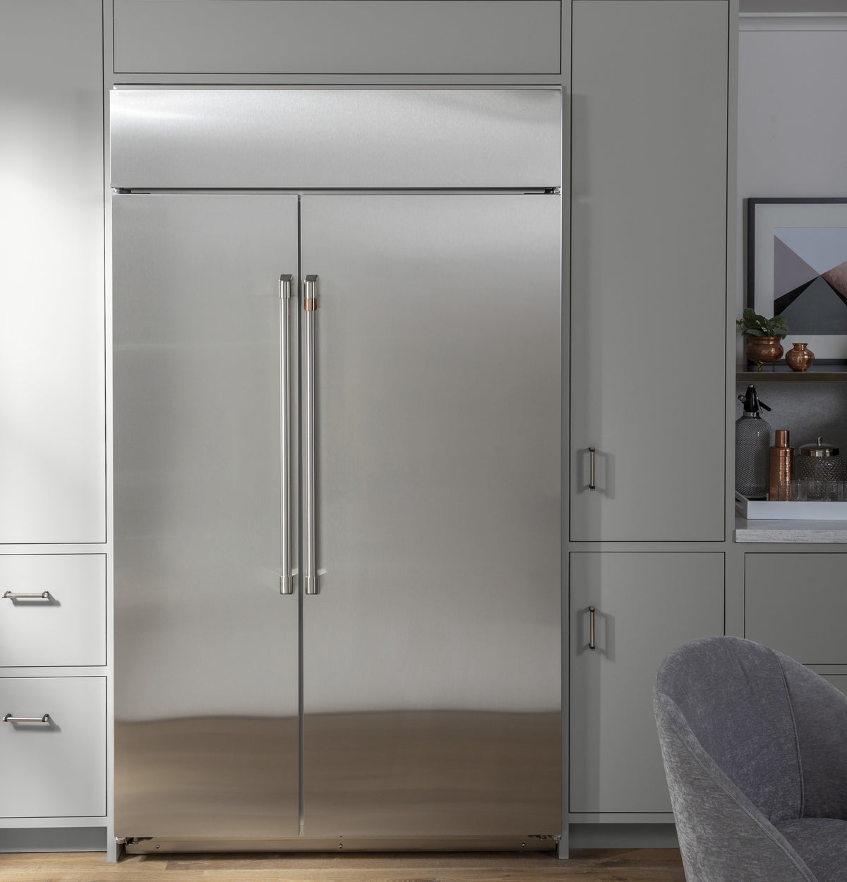 Café 48" 29.6 Cu. Ft. Stainless Steel Built-In Side-by-Side Refrigerator - CSB48WP2NS1