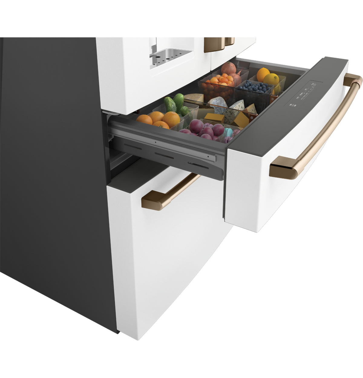 Café 36" 27.8 Cu. Ft. Matte White 4-Door French Door Refrigerator - CVE28DP4NW2