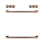Café™ Brushed Copper Front Control Gas Knobs and Handles Set- CXFCGHKPMCU
