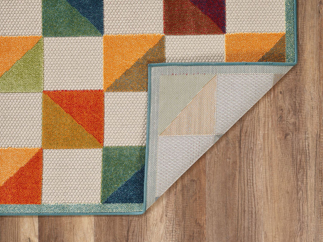 Penniac IV Indoor/Outdoor Area Rug - 6'7" X 9' - Ivory/Multi
