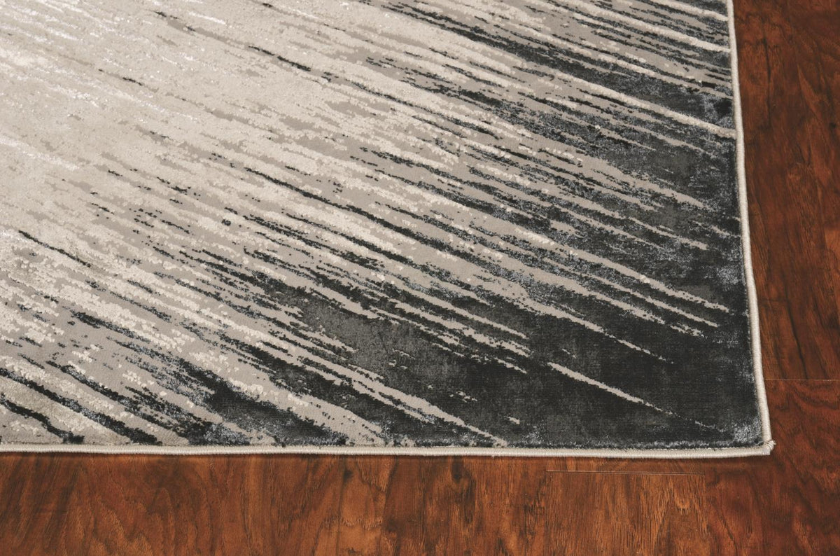 Lacie V 6'7" x 9'6" - Silver Grey Area Rug