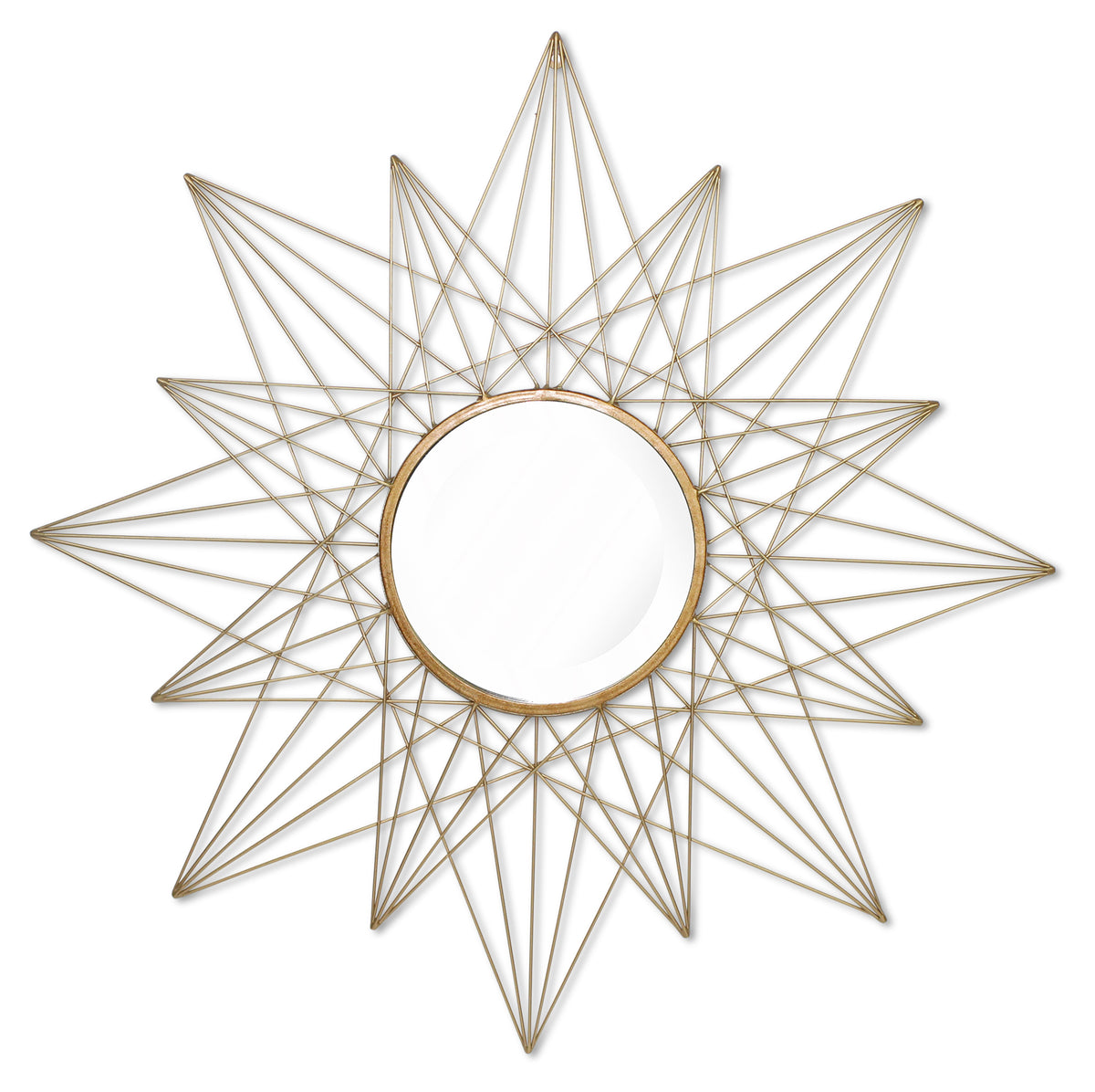 Estra Mirror - Antique Brass