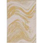 Kitimat II Indoor/Outdoor Area Rug - 5'3" x 7'7" - Ivory/Gold