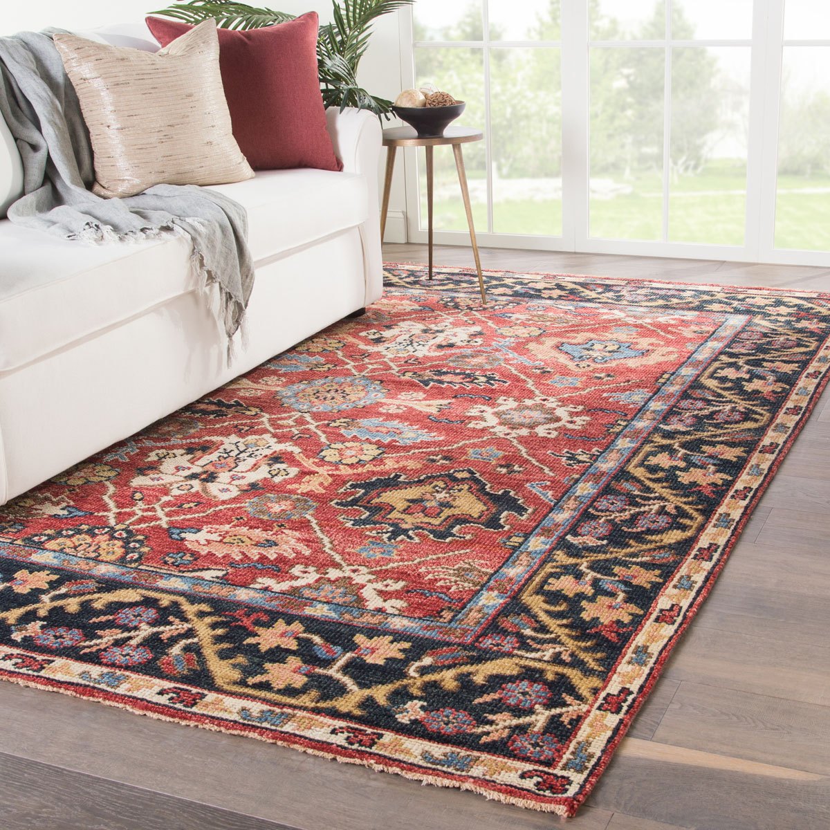 Skalkota I Area Rug - 6' X 9' - Red/Multi