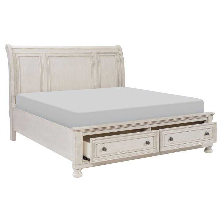Windchester 6-Piece Queen Storage Bedroom Package - Antique White