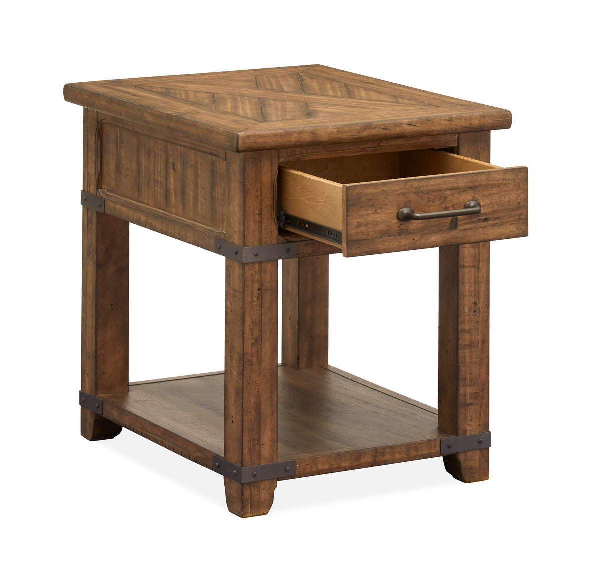 London 22" End Table - Natural Pine