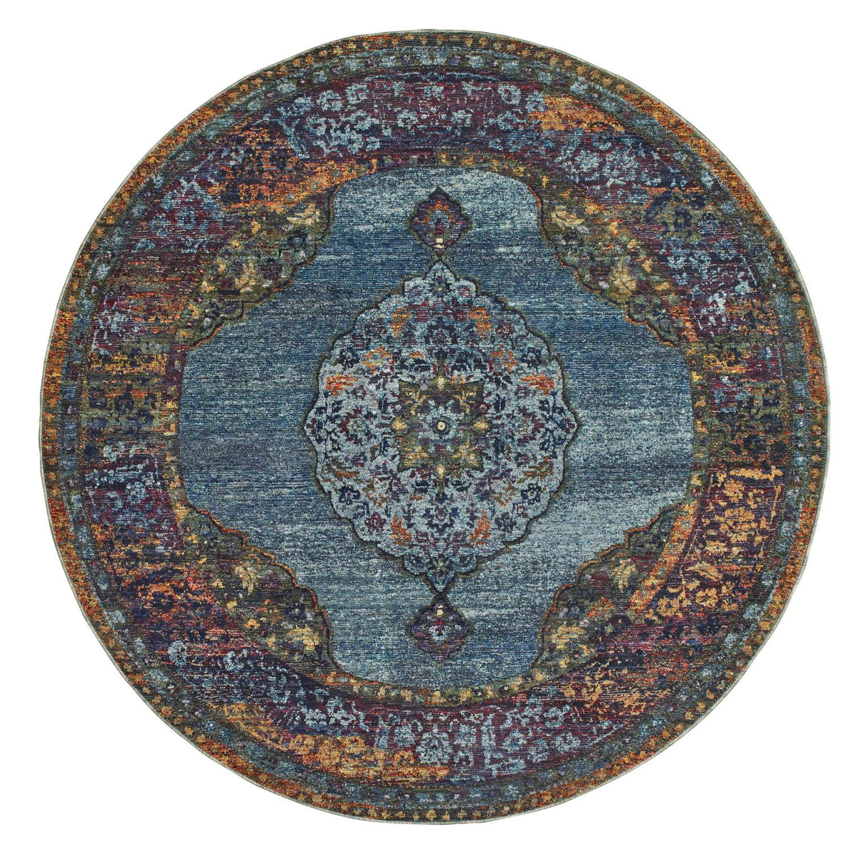 Angelica W7139AL Medallion Area Rug (7'10")