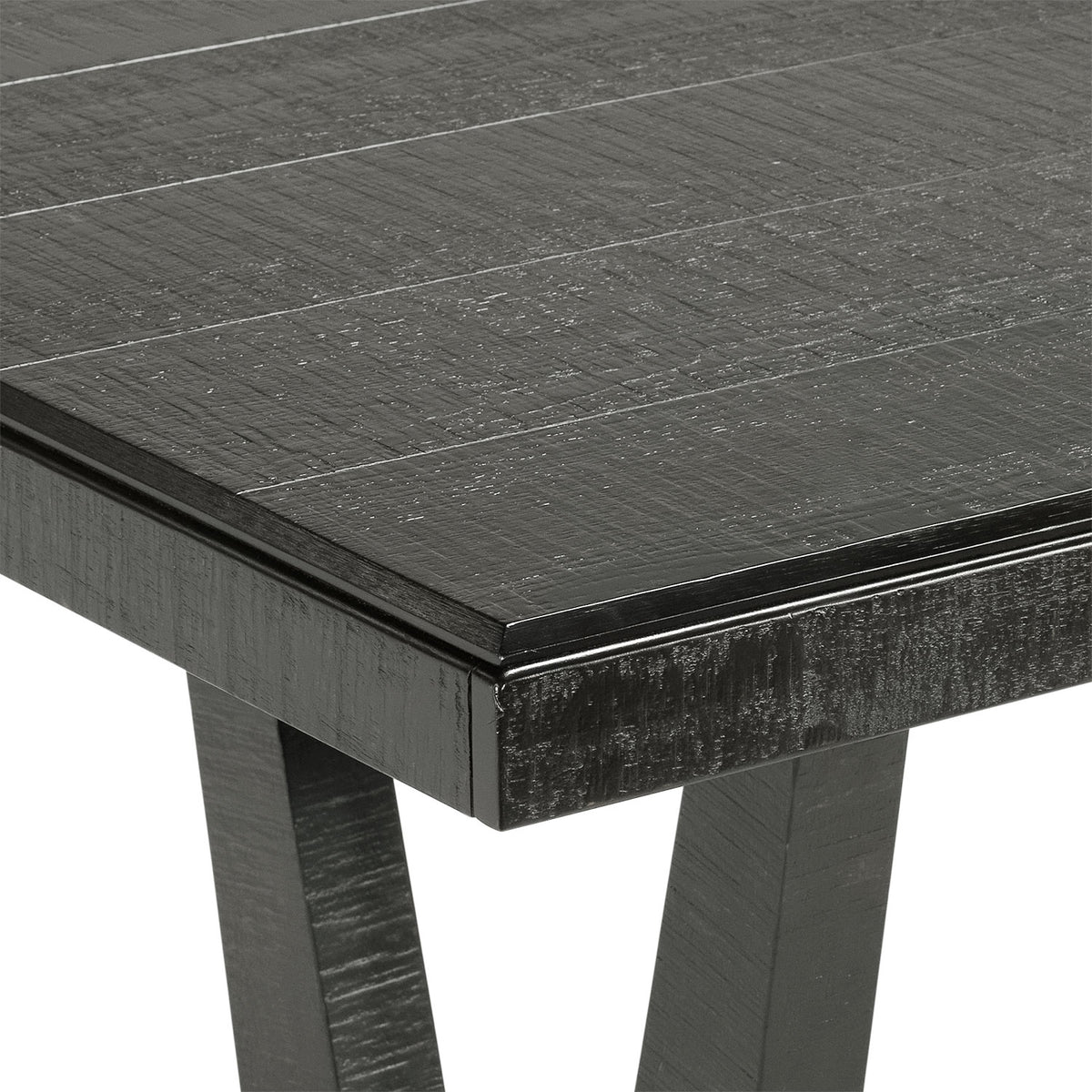 Imari 7-Piece Dining Set - Black and Grey