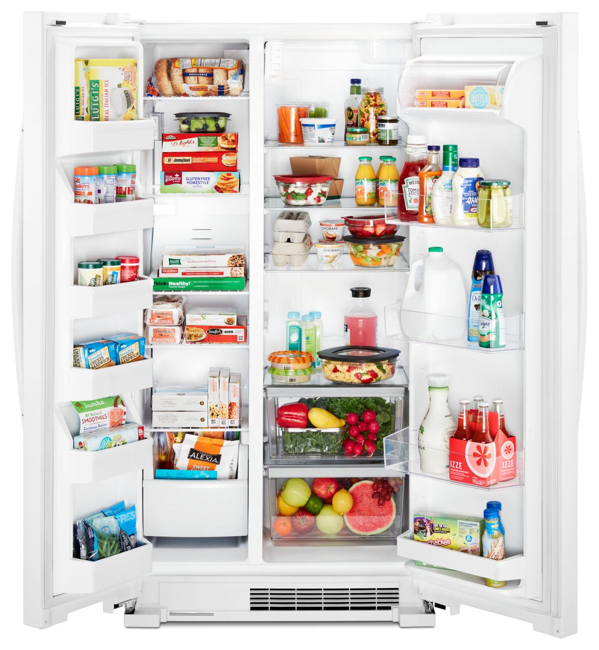 Whirlpool 35.88" 25 Cu. Ft. White Side-by-Side Refrigerator - WRS315SNHW