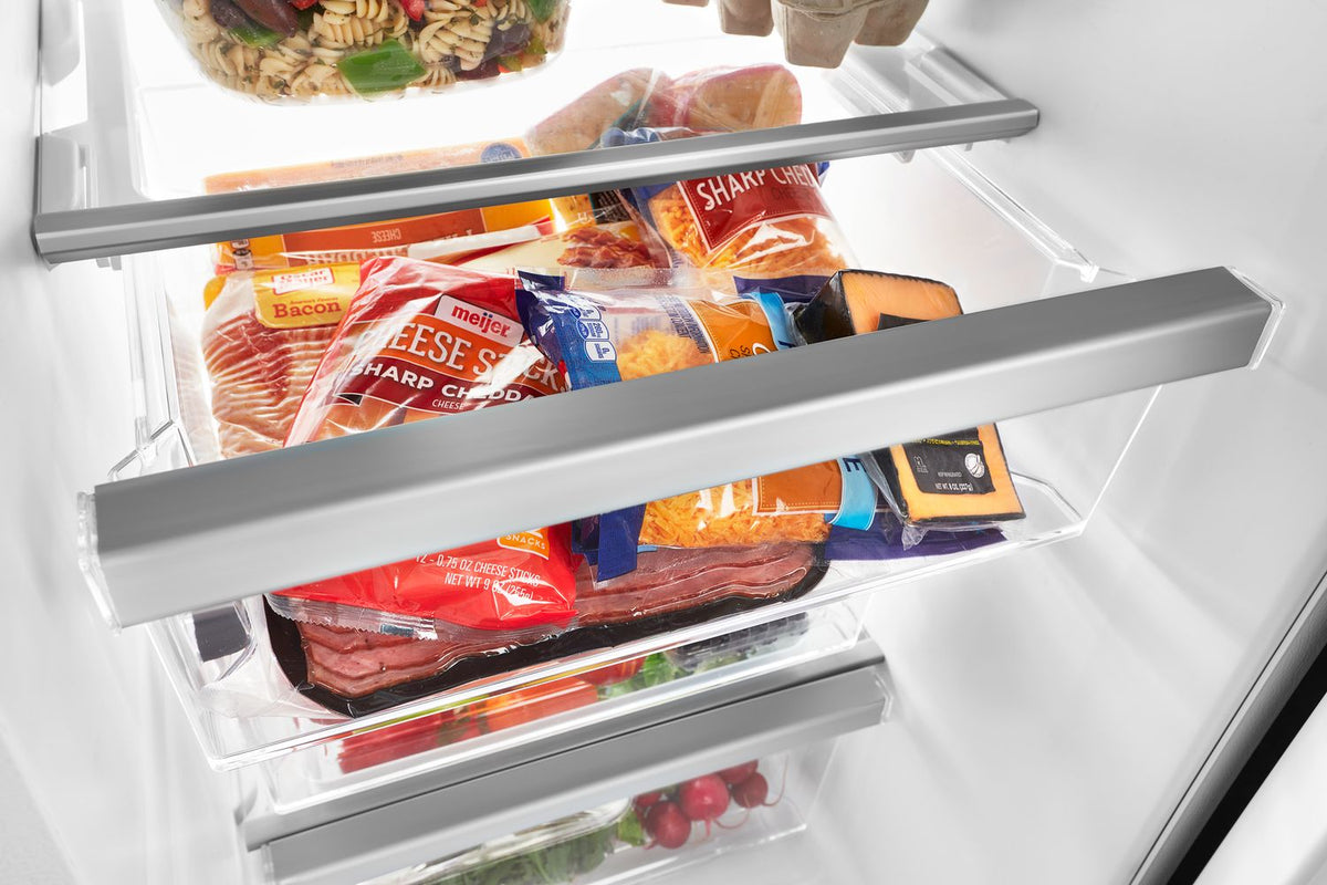Whirlpool 35.5" 25 Cu. Ft. Black Stainless Steel Side-by-Side Refrigerator - WRS555SIHV