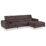 Aidhan 2-Piece Sectional with Right-Facing Chaise - Chocolate