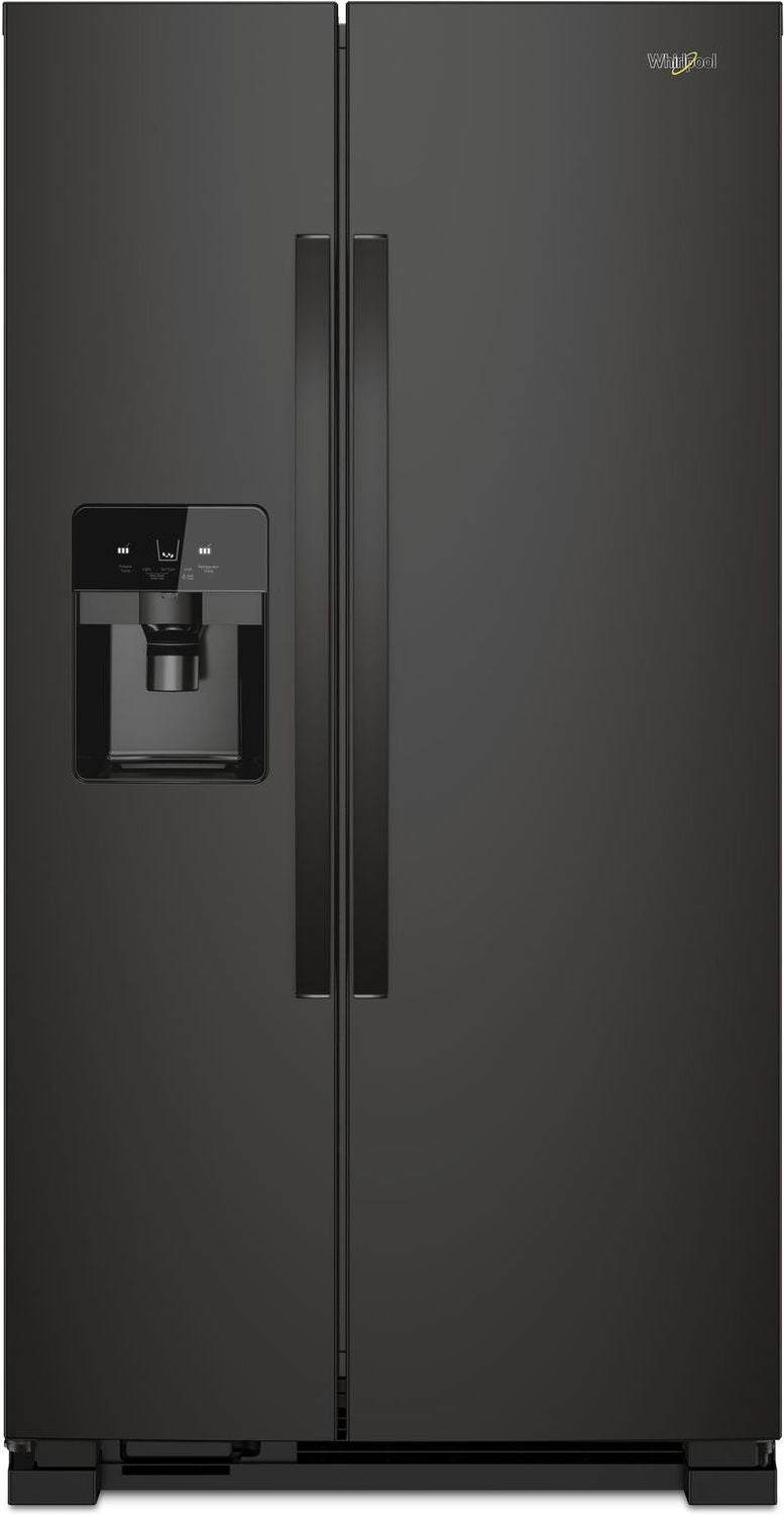 Whirlpool 33.13" 21 Cu. Ft. Black Side-by-Side Refrigerator - WRS321SDHB