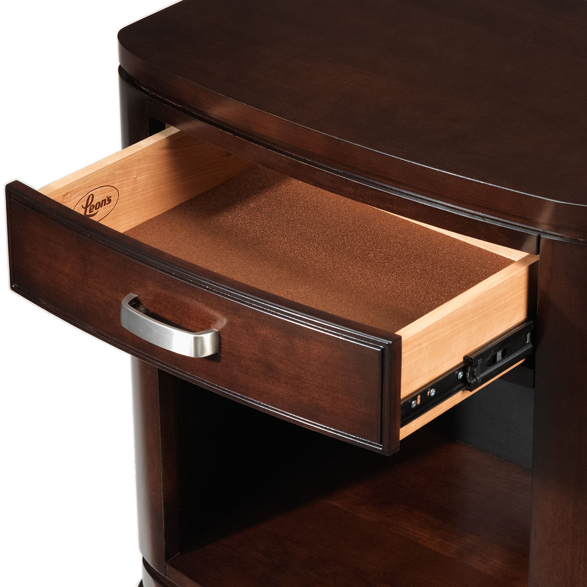 New Justin Night Table - Deep Cherry