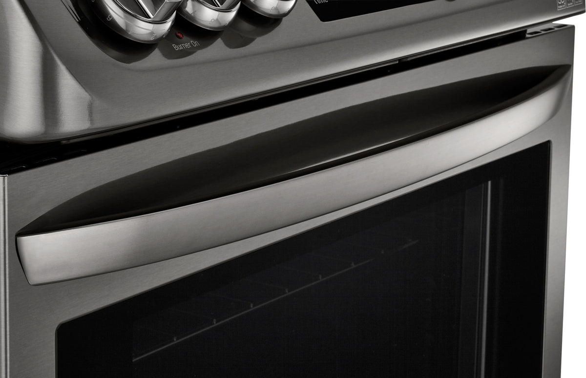 LG Appliances Black Stainless Steel Slide-In Electric Range (6.3 Cu. Ft.) - LSE4611BD