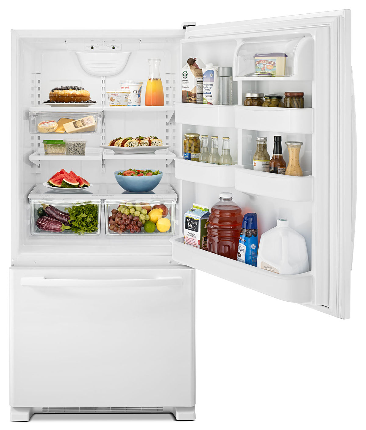 Amana White Bottom-Freezer Refrigerator (22.1 Cu. Ft.) - ABB2224BRW