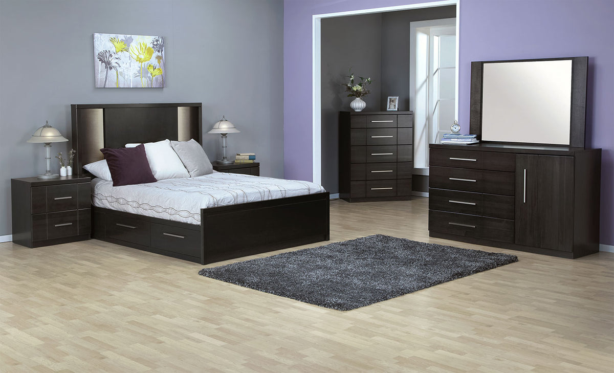 Seville 6-Drawer Chest - Charcoal