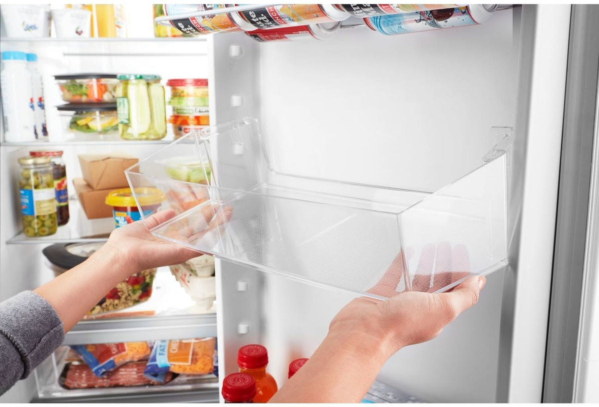 Whirlpool 33.13" 22 Cu. Ft. Monochromatic Stainless Steel Side-by-Side Refrigerator - WRS312SNHM