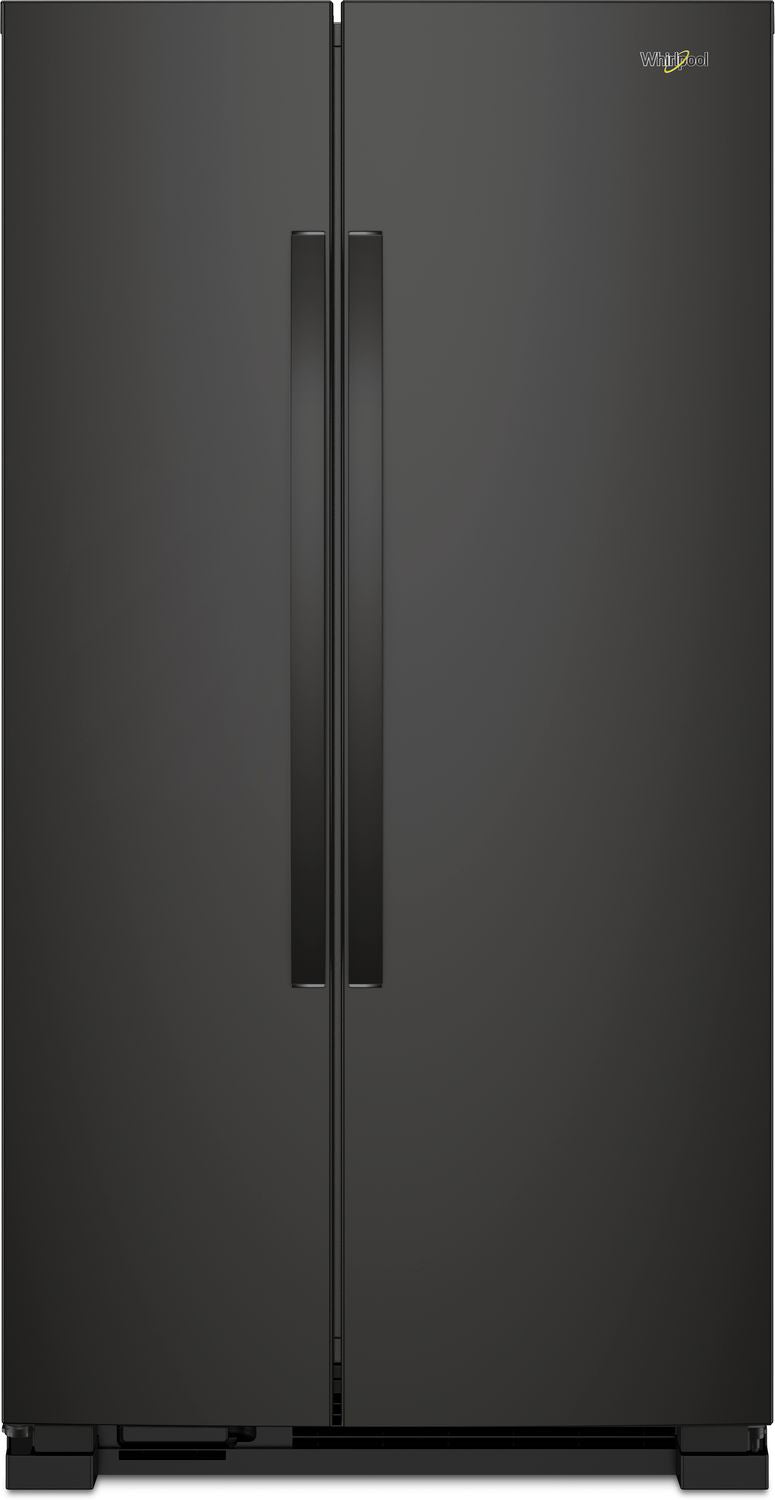 Whirlpool 35.88" 25 Cu. Ft. Black Side-by-Side Refrigerator - WRS315SNHB