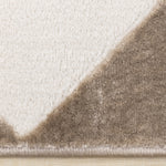 Logan Modern Diamonds Area Rug - 8' X 11' - Brown/Cream