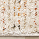 Halle Casual Contemporary Abstract Area Rug - 8' X 11' - Cream/Terra