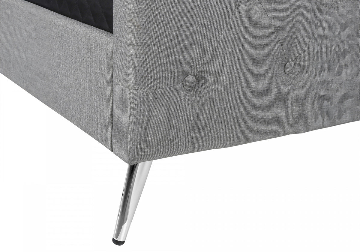 Eleanor Queen Bed - Grey