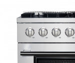 Forno Marco 36" Stainless Steel Dual Fuel Range with True Convection (5.36 Cu. Ft.) - FFSGS6197-36