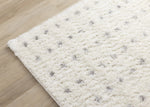 Palmer Casual Contemporary Speckled Area Rug - 5' X 8' - White/Grey