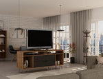 Nuuk TV Stand - Nature/Textured Grey