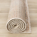 Halle Casual Contemporary Abstract Area Rug - 8' X 11' - Cream/Terra