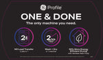 GE Profile Graphite 28" UltraFast All-in-One Washer/Dryer with Ventless Heat Pump (5.5 Cu.Ft.)- PFQ97HSPVDS--