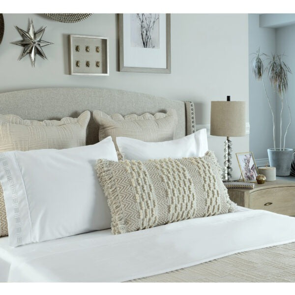 Nilus Queen Sheet Set - White