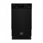 Forno Polo 18" Black Built-in Front Control Dishwasher (52 dBa) - FDWBI8041-18BLK
