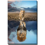 The Kings Reflection Wall Art - Blue/Grey - 16 X 20