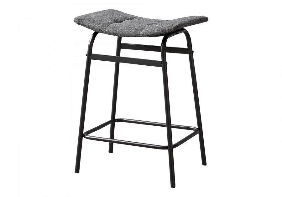 Baffin Counter Stool Set Of Two - Black and Grey
