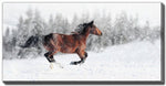 Snow Spirit Wall Art - White/Dark Brown - 10 X 20