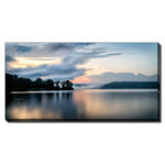 Evening Stillness Wall Art - Blue - 10 X 20